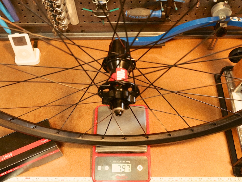 Front wheel weighs 797g