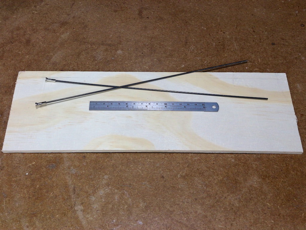Measuring rods and mounted ruler