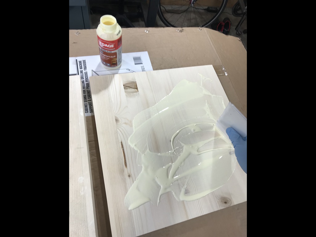 Glue the next layer