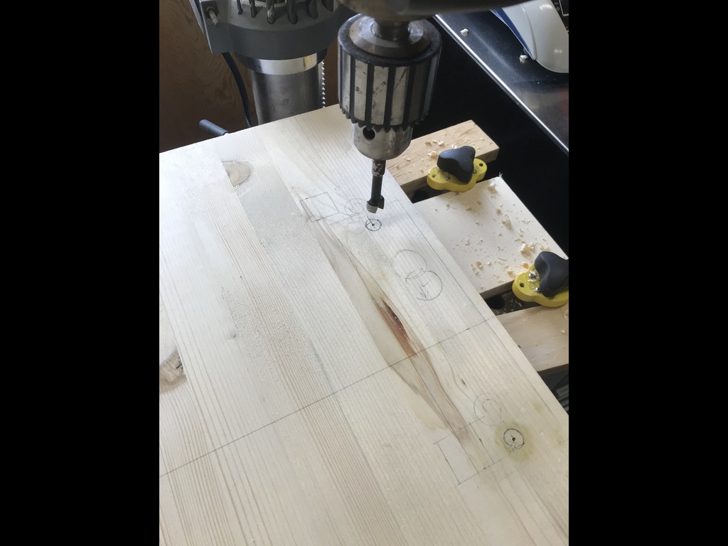 Drilling for spoke machine